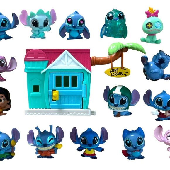 Disney Doorables Lilo & Stitch Lot Of 15 Figurines Mini Figures - Picture 1 of 16